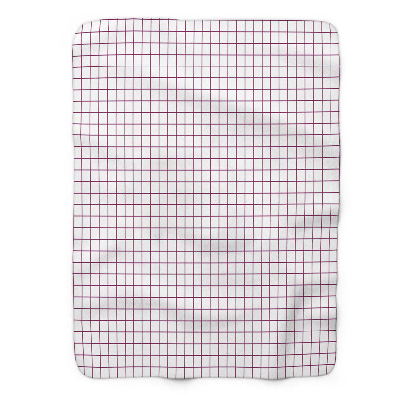 Magenta Bands - 1 Piece Premium Sherpa Blanket, 60" W x 80" L