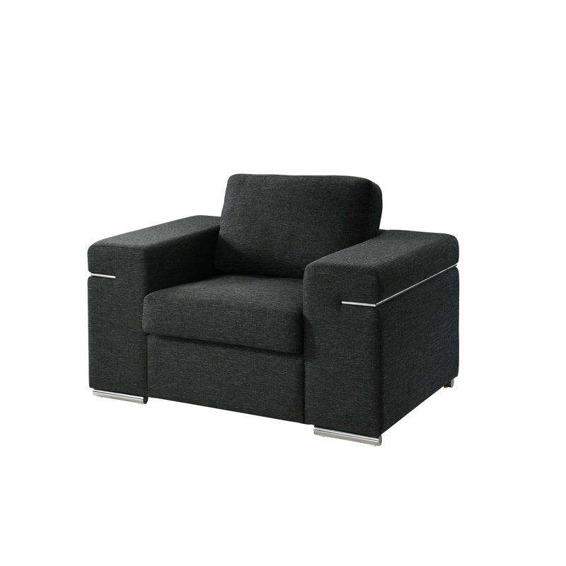 Chaise avec accoudoirs en tissu Gianna