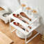 Mieya - Étagère de rangement avec tablette en métal 12 po x 9 po x 6 po
