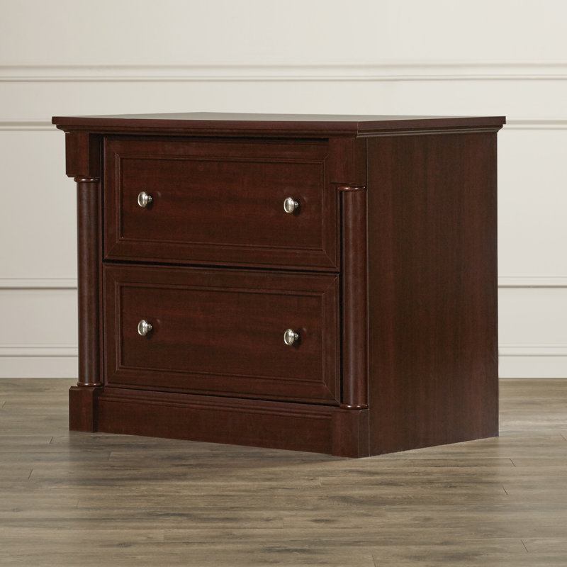 Armetha 36.81'' Wide 2 -Drawer File Cabinet, Select Cherry
