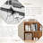 Five-Section Closed Back Bookcases, Natural Wood Storage Organizer, Modern Open Shelf Display Cabinet for Living Room Bedroom Office-1036686124