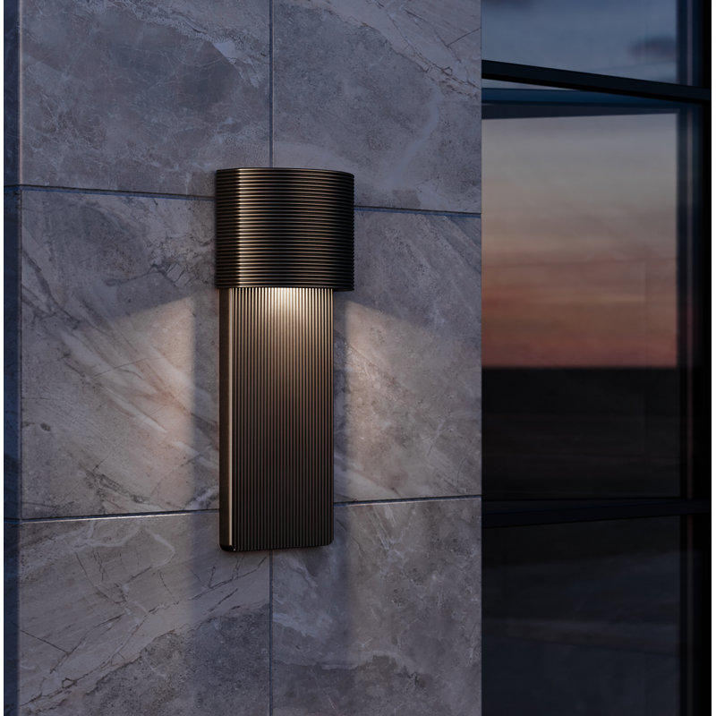 Tempe 1 Light Wall Sconce, Black, 17" H x 6.75" W x 3.5" D