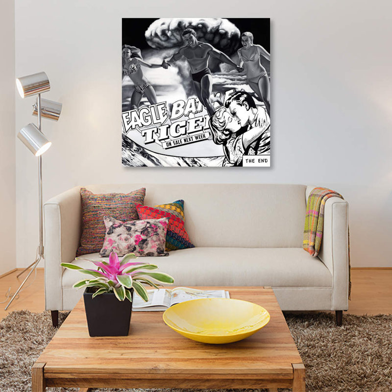 «Goodbye My Swisseeart», impression sur toile, H 18 po x l 18 po x P 1,5 po, Toile tendue, Pas de tapis