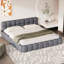 Upholstered Bed Frame With Headboard-87142466-87142477