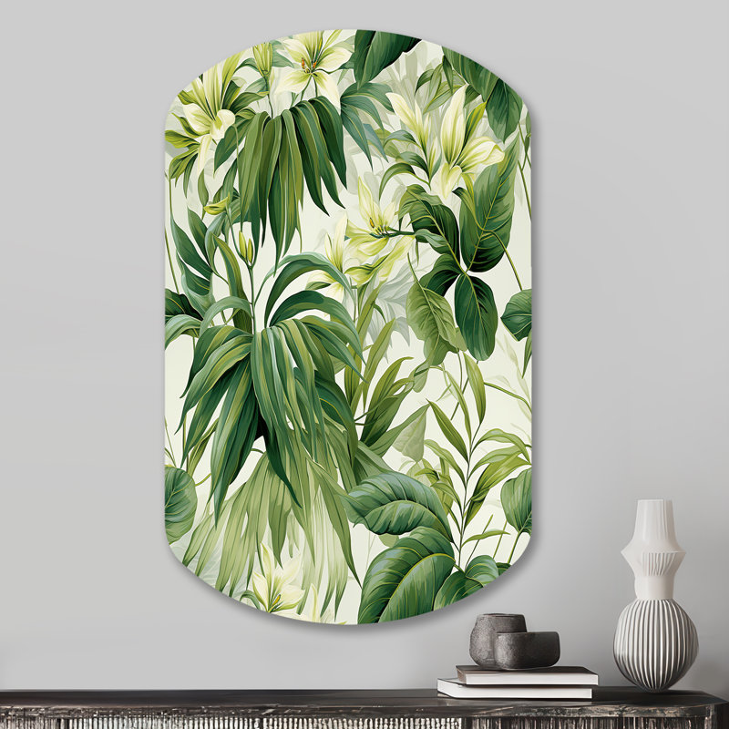 Corwen - Plantes cylindriques, art mural asymétrique en métal, H 31 po x l 19 po