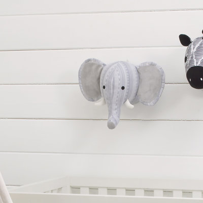 Taxidermy Plush Elephant Head Wall Mount Elephant Head Taxidermy
