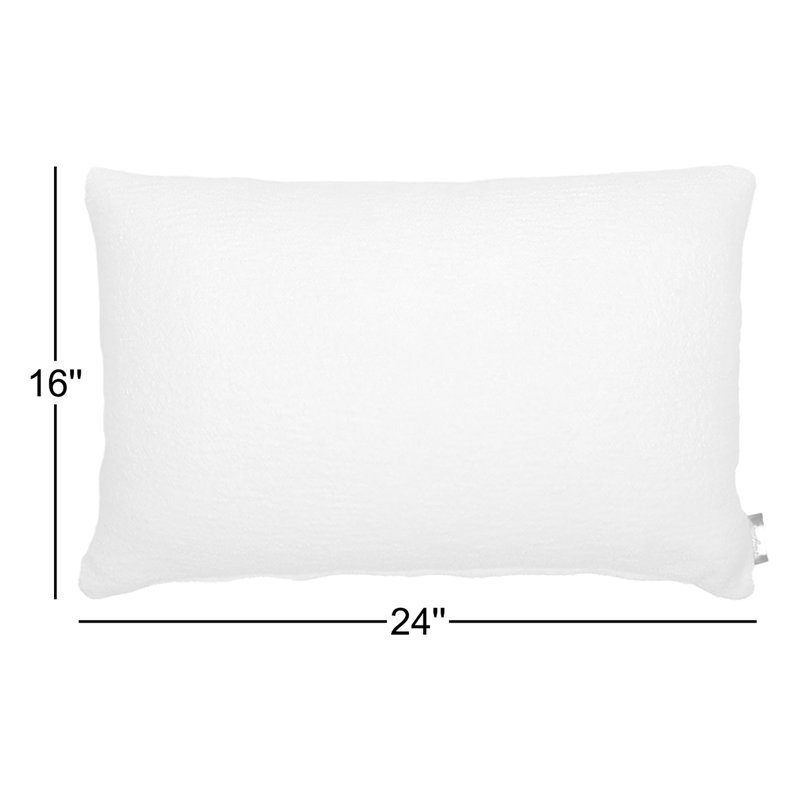 Dapple Lumbar Indoor/Outdoor Pillow Cover & Insert, White