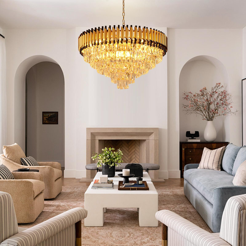 31.49" Calani Dimmable Round Chandelier