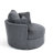 Niama Upholstered Swivel Lounge Armchair With Pillows-1143717313