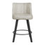 26''H Swivel Counter Stool With Solid Wood Frame-1985502148
