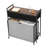 3 Section Laundry Sorter Rolling Laundry Hamper with Drawers Hooks Wheels