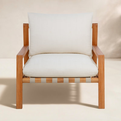 Charlotte Teak Patio Lounge Chair