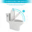 Toilette une pièce en céramique