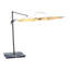 Tiffany 300 cm W X 300 cm D Hexagonal Cantilever Parasol with Manual Lift-33371102-33371103