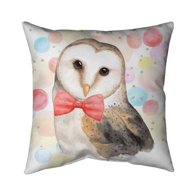 Chic owl - 26"x26" Throw pillow - Poly twill - Print on demand
