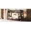 Metal Bunk Bed With Storage Shelves, LED Light Strip, And USB Power Strip-412211190
