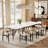 Moiser 63"-94.5" Extendable Rectangular Sintered Stone Dining Table Seat 6-10