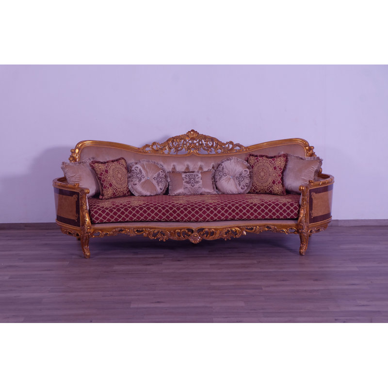 Maggiolini Sofa, Red/Burgundy, Brown