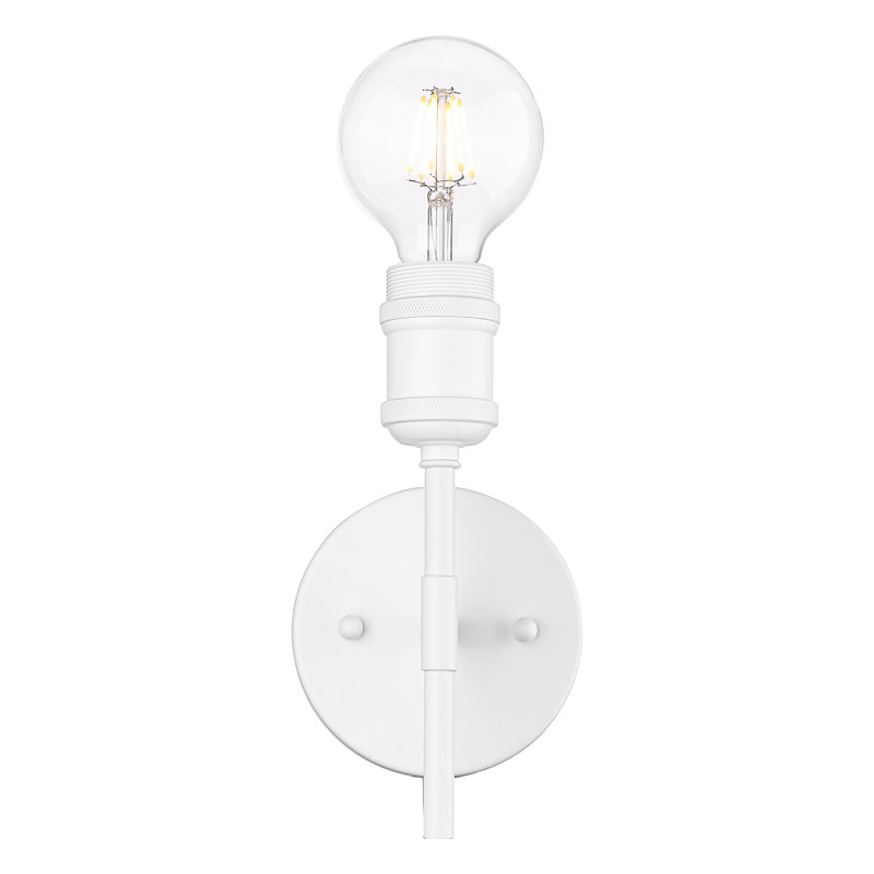 Audelia Steel Spotlight, Matte White