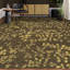 Tapis rectangulaire brun olive / jaune-88953011