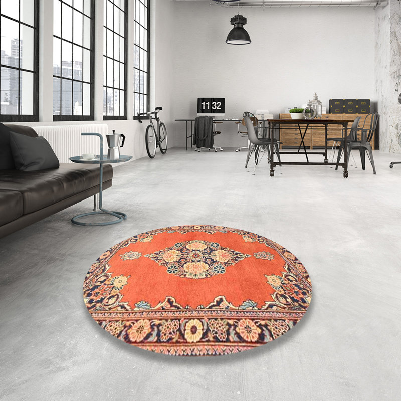 Woodcliff Oriental Indoor Rug, Round 4'