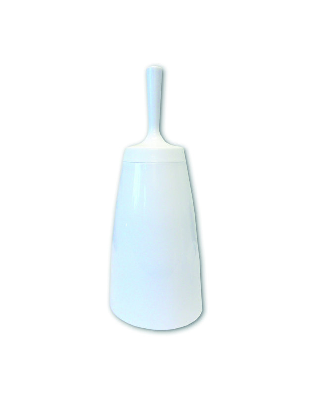 Plastic Toilet Brush - Black, White