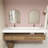 Alysa 84" Wall-Mounted Double Bathroom Vanity Set-71095561