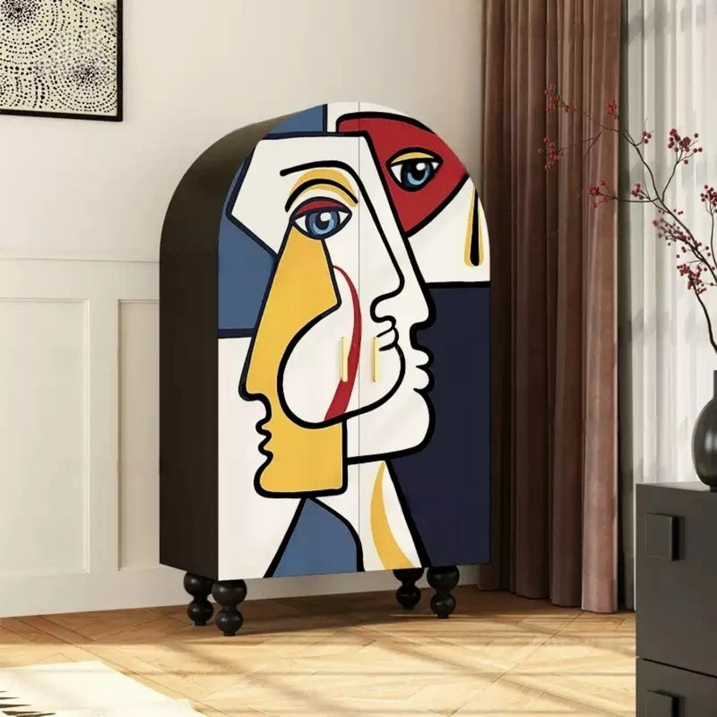 Modern  Minimalist Double-Door  Wardrobe