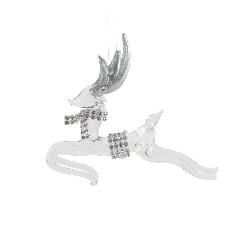 Ensemble d'ornement cerf (ensemble de 6), Argent