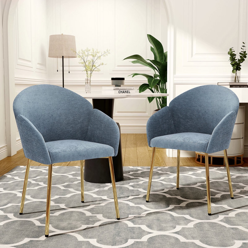 Chaise de salle à manger (ensemble de 2), Bleu