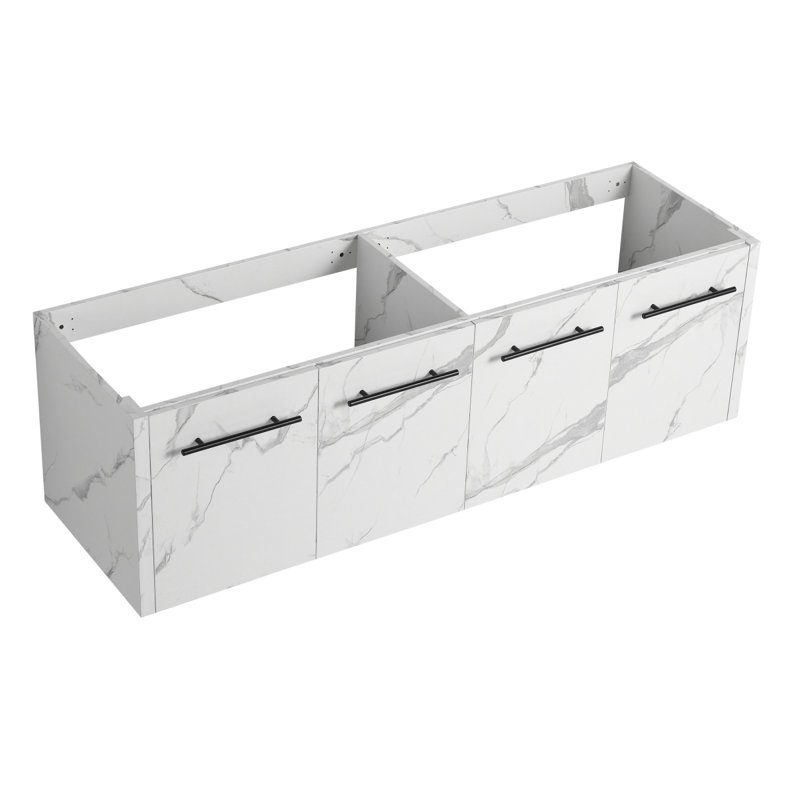 Meuble-lavabo mural 60 po (seulement le corps de l'armoire, sans lavabo supérieur) -BVB09160CW