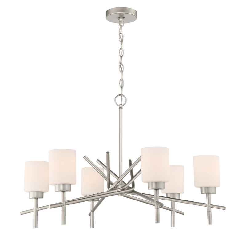 Nedelia 6 - Light Classic / Traditional Chandelier, Nickel