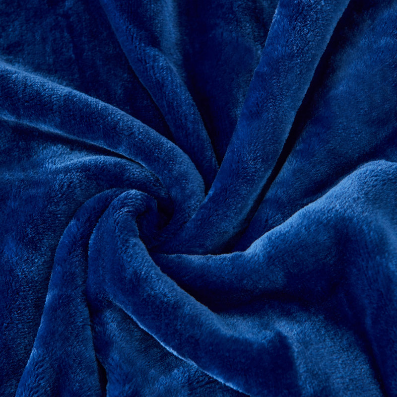 Couverture en vison , Très grand, Bleu marine