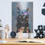 Art mural en métal Winston Porter «Flower Crown Calico Cat» par Furbaby Affiliates-1546924497