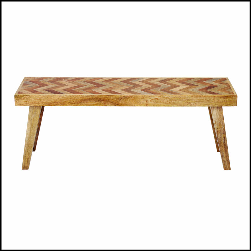 Banc en bois de manguier, conception simple et naturelle, confortable et durable, banc multifonctionnel