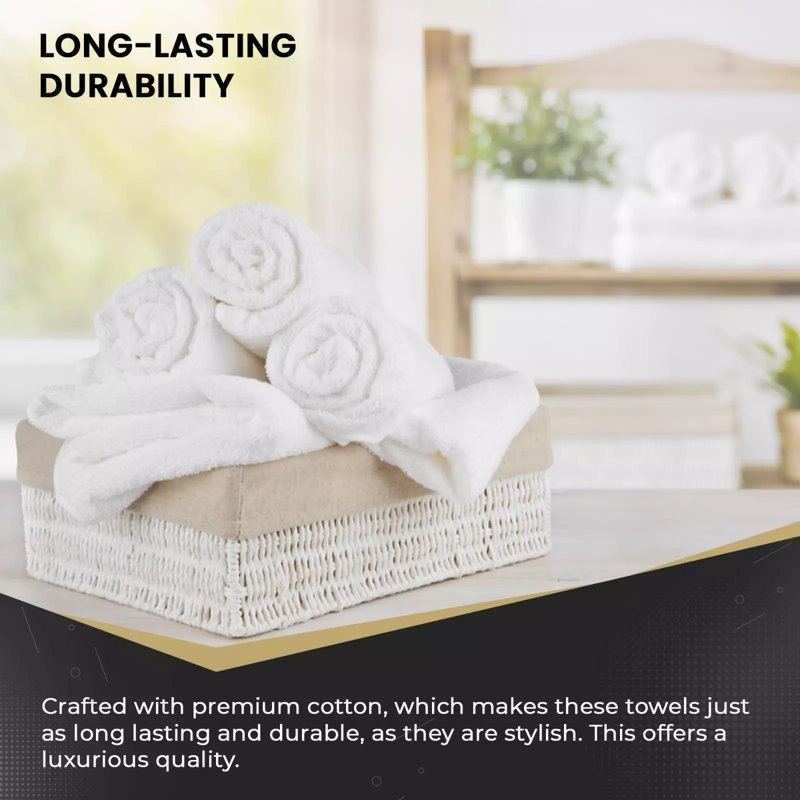 Sherita Hand Towel, White