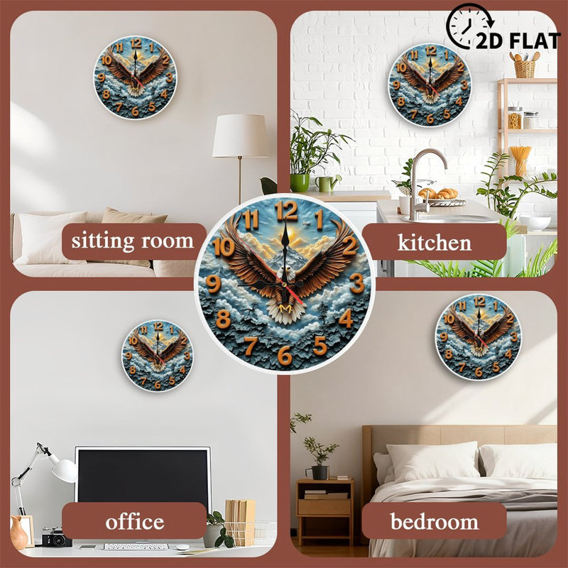 Eagle Mountain Wall Clock