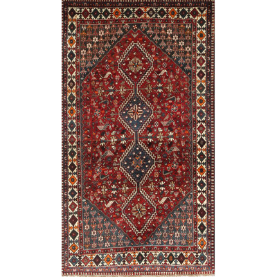 Tapis traditionnel rouge / beige / noir
