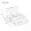 Structure de lit grand avec 6 tiroirs de rangement en bois-380227461