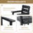 All-weather Patio Chairs With Armrests Patio Dining Chair Set Of 2-1900554552