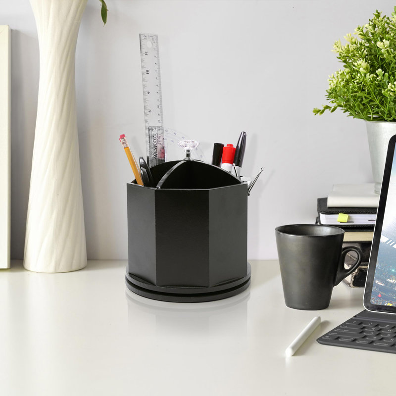 Aleq Solid + Manufactured Wood Desk Organizer
