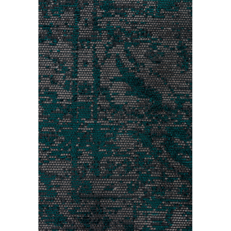 Rapture Teal/Gray Oriental Luxury Area Rug, Rectangle 7'10" x 11'2"