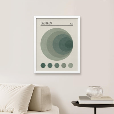 "Classic Bauhaus 1923, affiche, cercle géométrique" sur papier