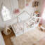 Lit de plancher avec garde-corps et toit, lit de plancher pour maison d'enfant avec petit plateau intégré et panneau d'installation libre-1220211305-1219833882