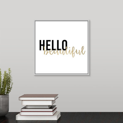 « golden quote i », art textuel sur toile