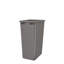 Double argent 50 pintes Poubelle escamotable en noyer avec couvercle (1) et glissières à fermeture en douceur BLUM-50218772-50218771