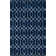 Glam Navy Blue Silver Area Rug