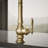 Artifacts Touchless Pull Down Kitchen Sink Faucet with Three-Function Sprayhead-93071459