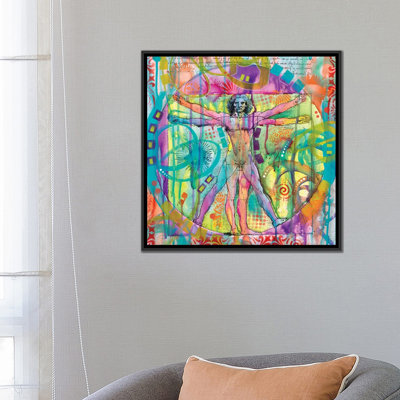 « vitruvian man », impression sur toile