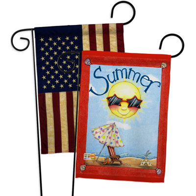 Double Sided 18.5'' H x 13'' W Polyester Garden Flag